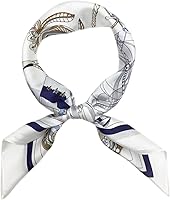 Vista 77 de FONYVE - Pañuelo de satén sedoso de tamaño mediano para mujer, cuadrado, 27.5 x 27.5 pulgadas