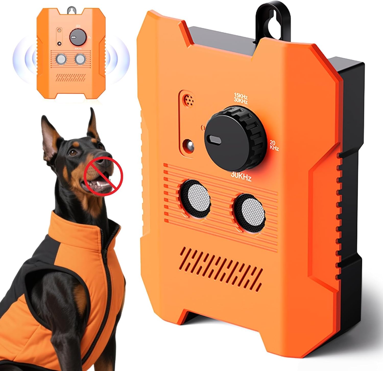 Dog Bark Deterrent Devices: Ultrasonic Anti Barking Device for Dogs | 3 Training Modes 50 FT Range Dog Barking Deterrent Silencer | Dog Barking Stopper Bark Box for Indoor Outdoor