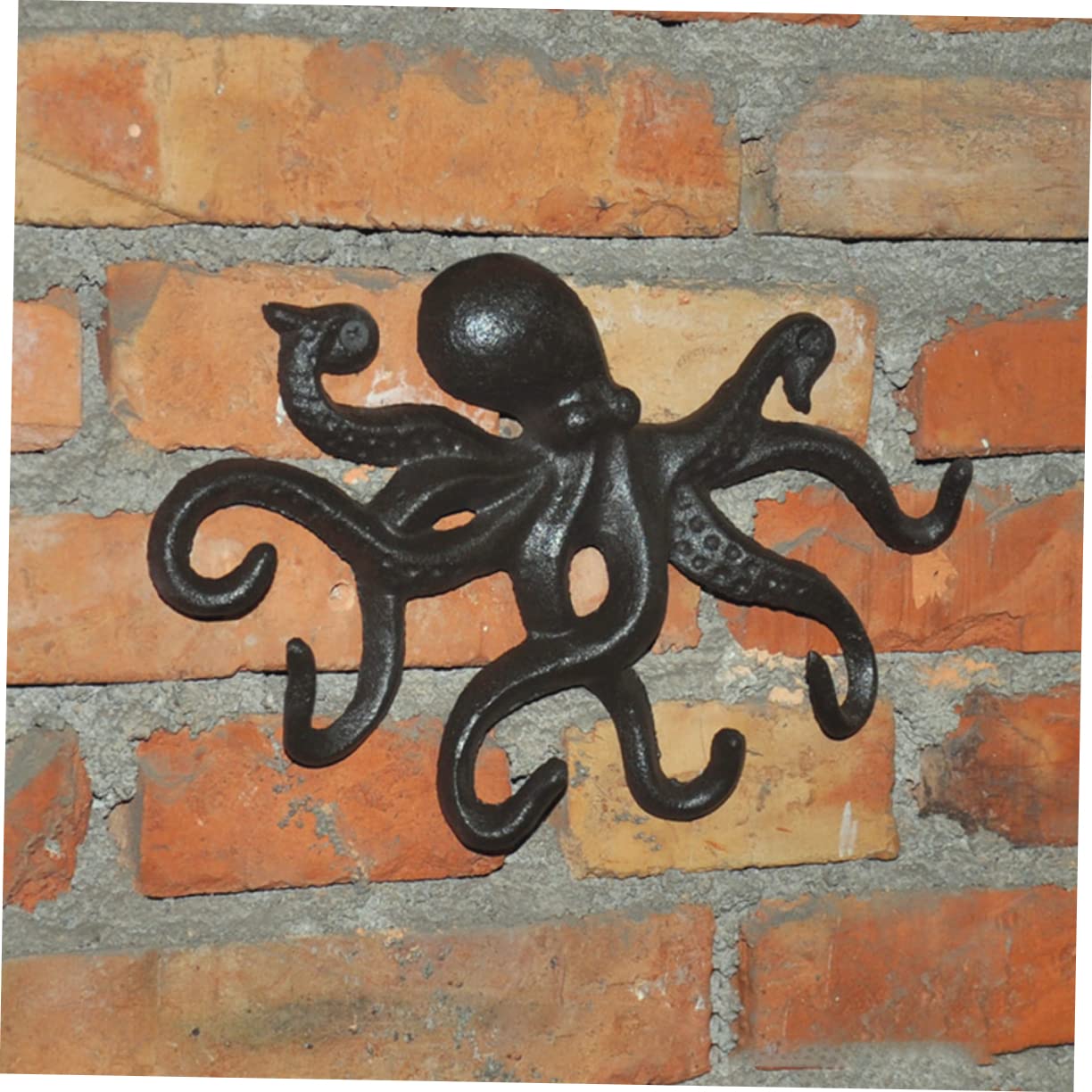 Alipis Gancio Forma di Polpo in Ghisa Gancio per Chiavi Appendichiavi per Casa Soggiorno Ufficio Design Decorativo Riporre Oggetti