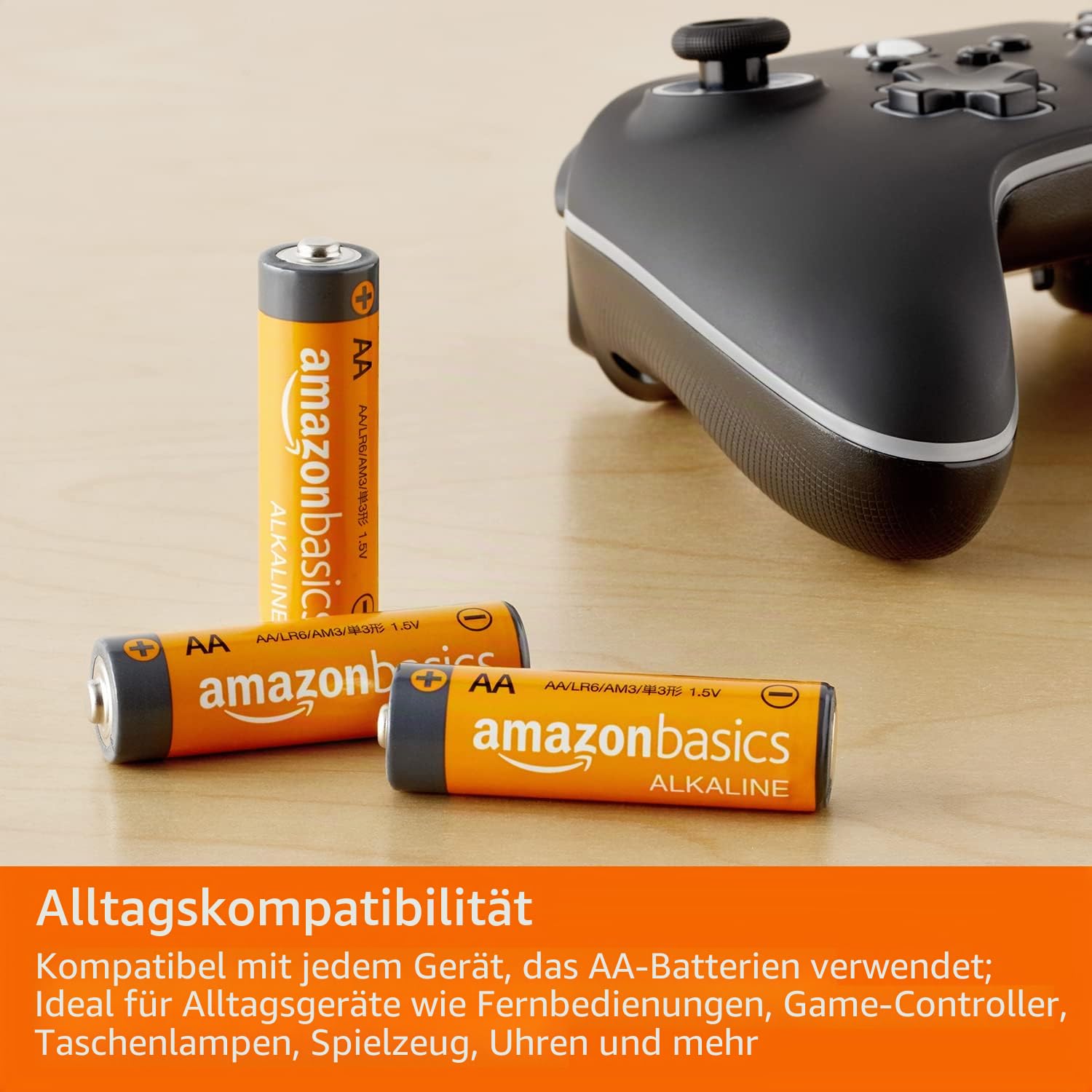TechniSat Viola 2 - tragbares DAB Radio (DAB+, UKW, Lautsprecher, 1 Watt RMS) weiß/schwarz & Amazon Basics AA-Alkalibatterien, leistungsstark, 1,5 V, 20 Stück (Aussehen kann variieren)