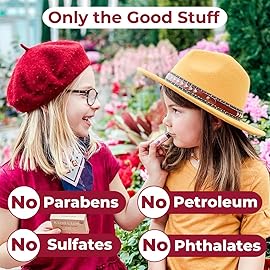 Kind Lips Organic Vanilla Lemon Lip Balm 3-Pack - Refreshing & Comforting Lip Care for Dry, Chapped Lips  100% Natural, Clean, Gluten-Free, Grain-Free  Made in USA  Everyday Value chapstick Set