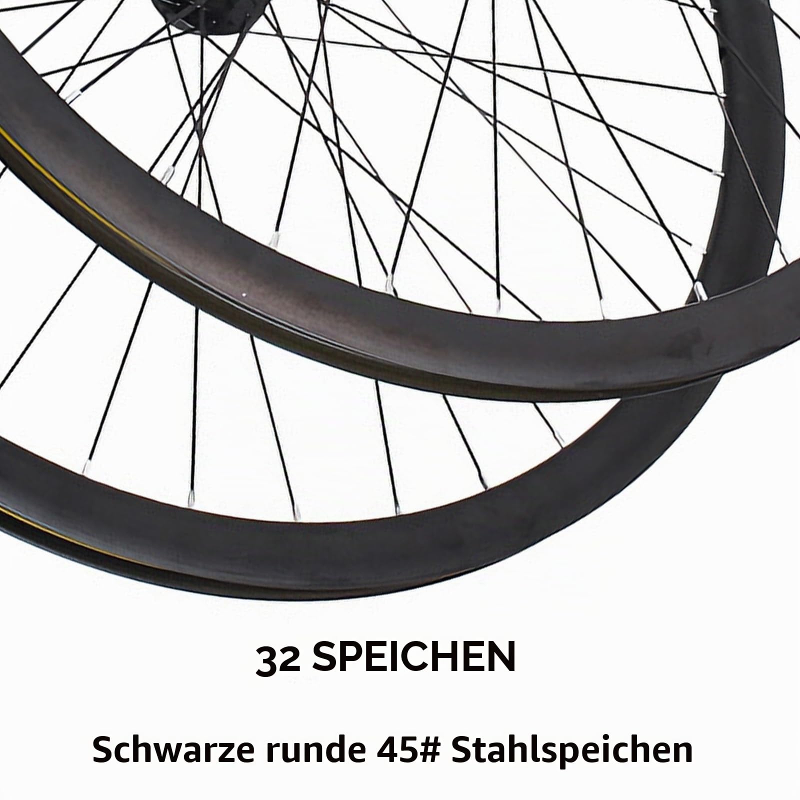 700C Rennrad-Laufradsatz Doppelwandige Felgen Aus Aluminiumlegierung Für Gravel-Bikes Scheibenbremse Schnellspanner 32H-Naben Für 8-12-Gang-Kassetten