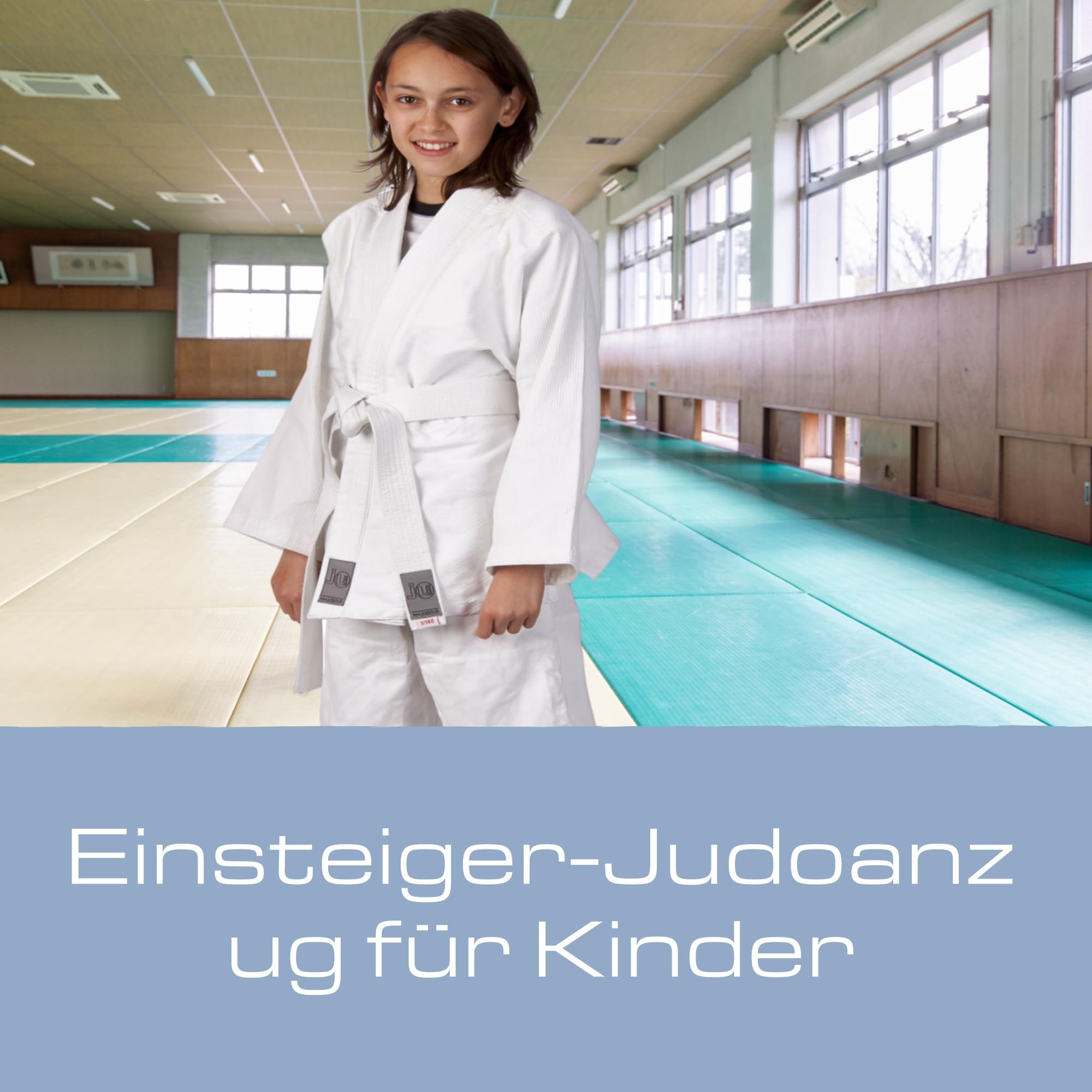 Ju-Sports Taekwondo Anzug Bonsai Weiß - Judogi speziell für Kinder & Einsteiger inkl. weißem Gürtel, Leichter Stoff für herrlich angenehmes Tragegefühl