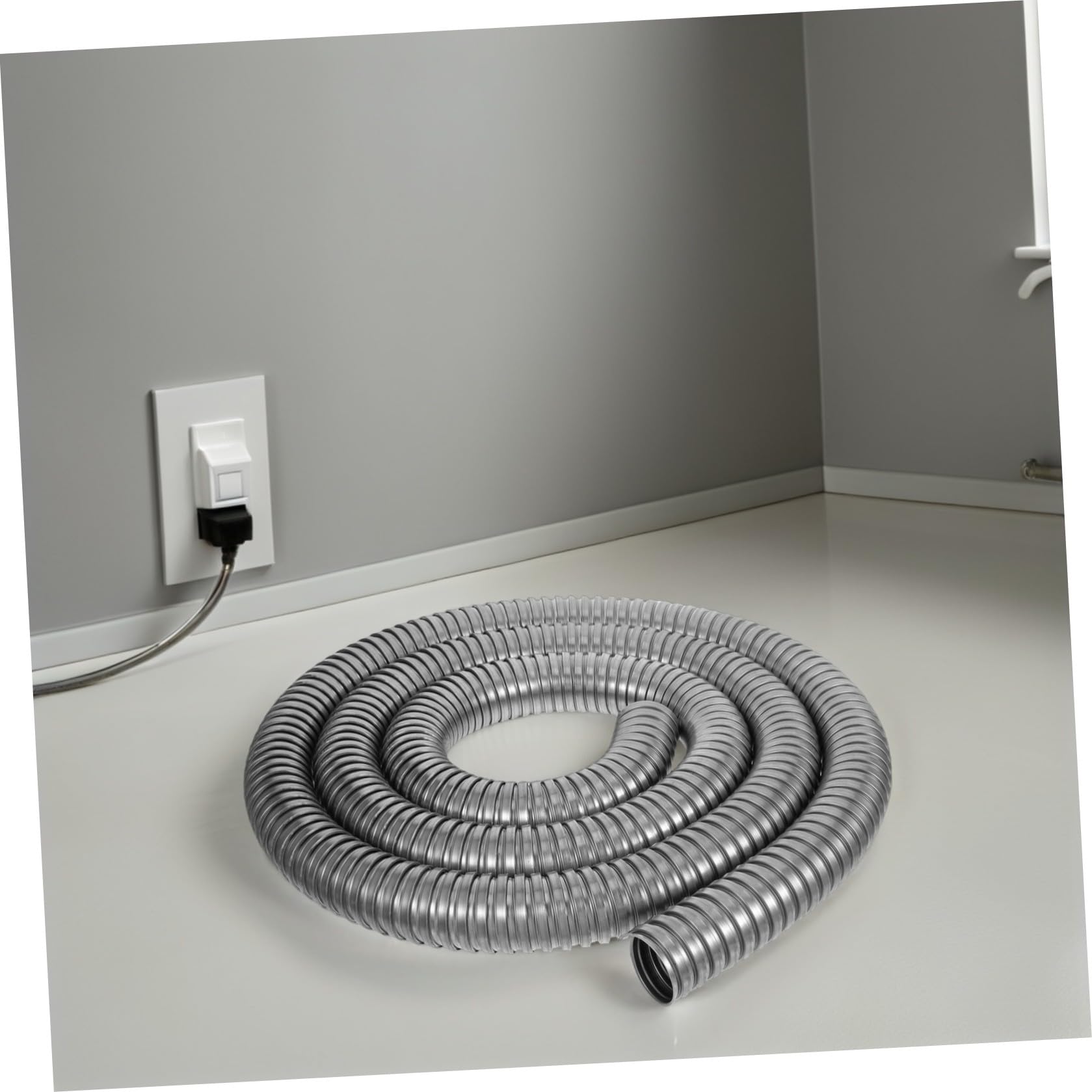 Healvian Tubo Corrugato in Acciaio Inox 304 Resistente alla Ruggine per Protezione Cavi Elettrici, Flessibile e Versatile, per Impianti Esterni e Cablaggi Industriali