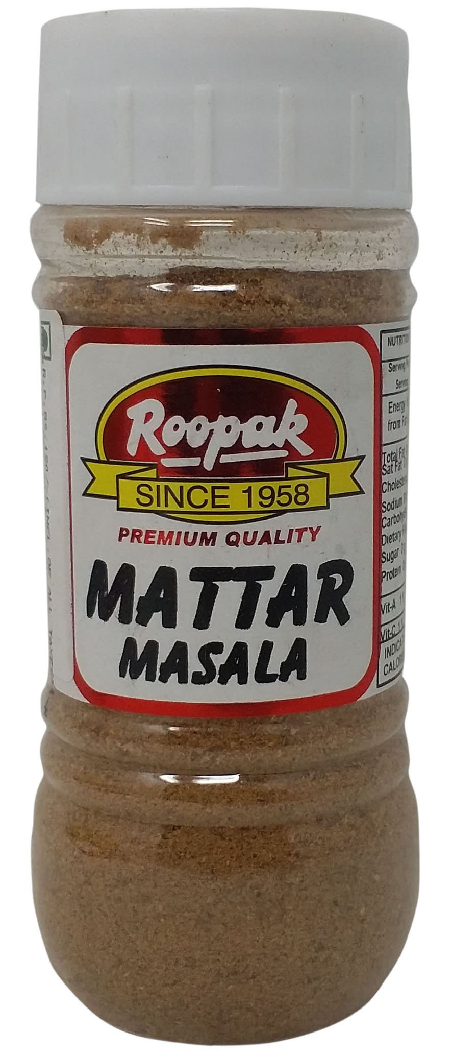 Roopak Spice Powder - Mattar Masala, 100g Jar (B079Z8K1KK) Amazon Price History, Amazon Price Tracker