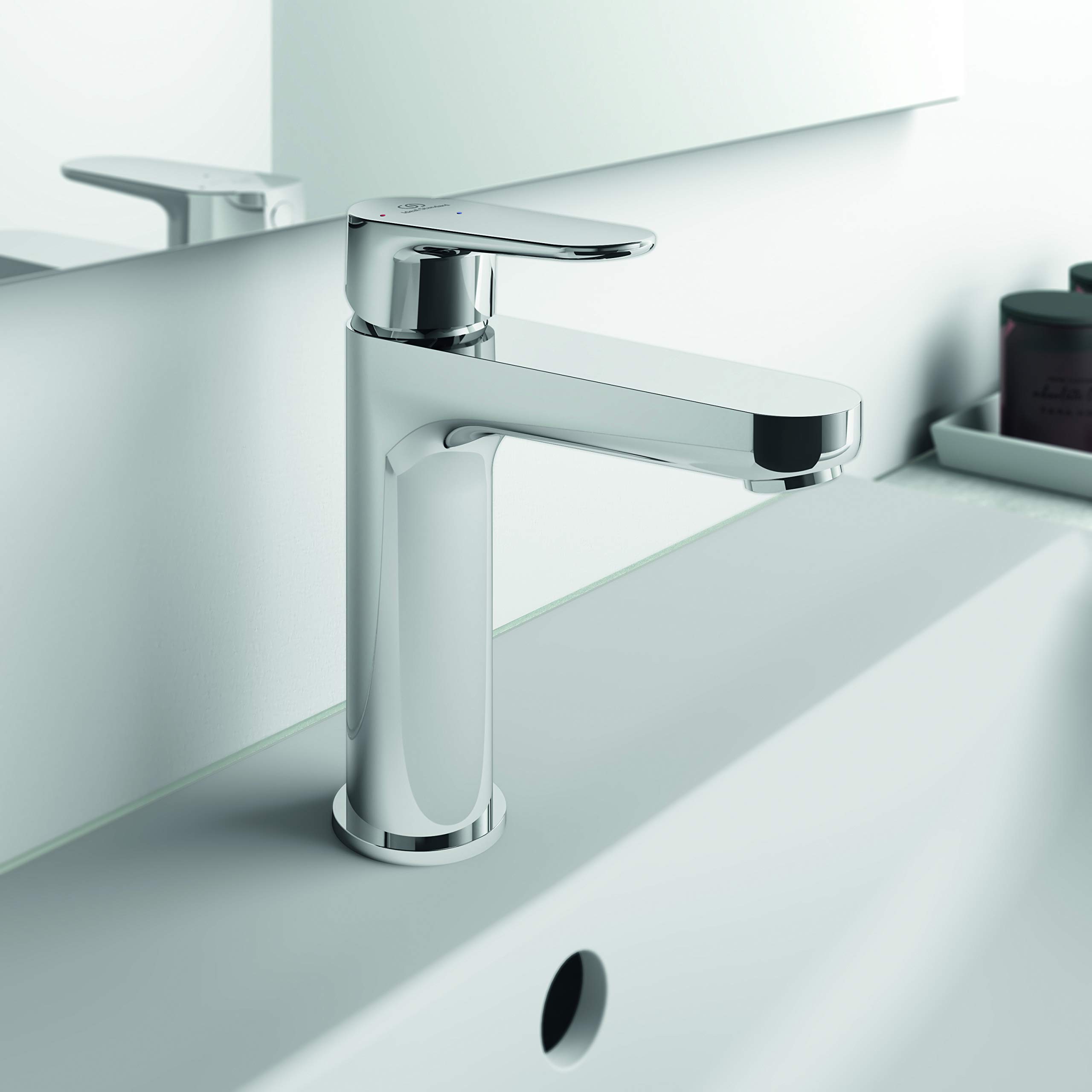 Ideal Standard - Cerafine O, Miscelatore monocomando grande per lavabo, Cromato