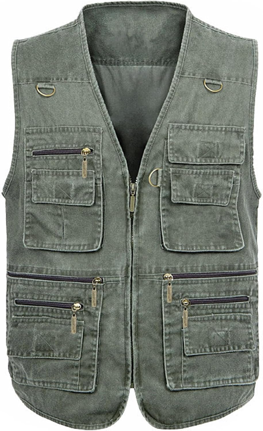 Men's Lightweight Utility Fishing Vest V Neck Safari Photographer Vests