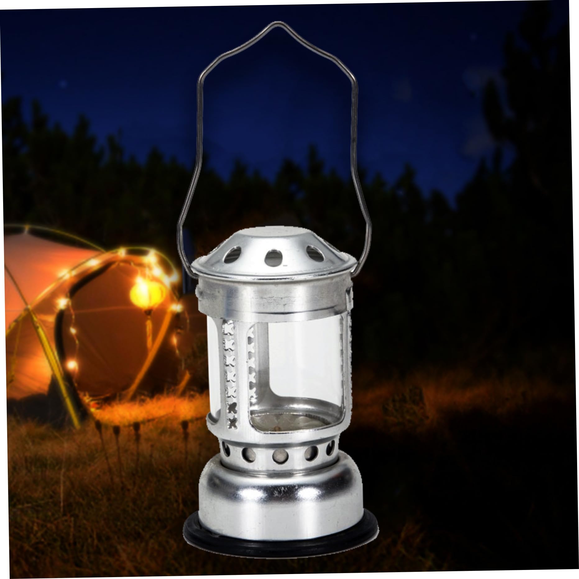 Candela in campeggio 4.33 x 2.76 Candele da campeggio Attrezzatura d'argento Outdoor 80LUX