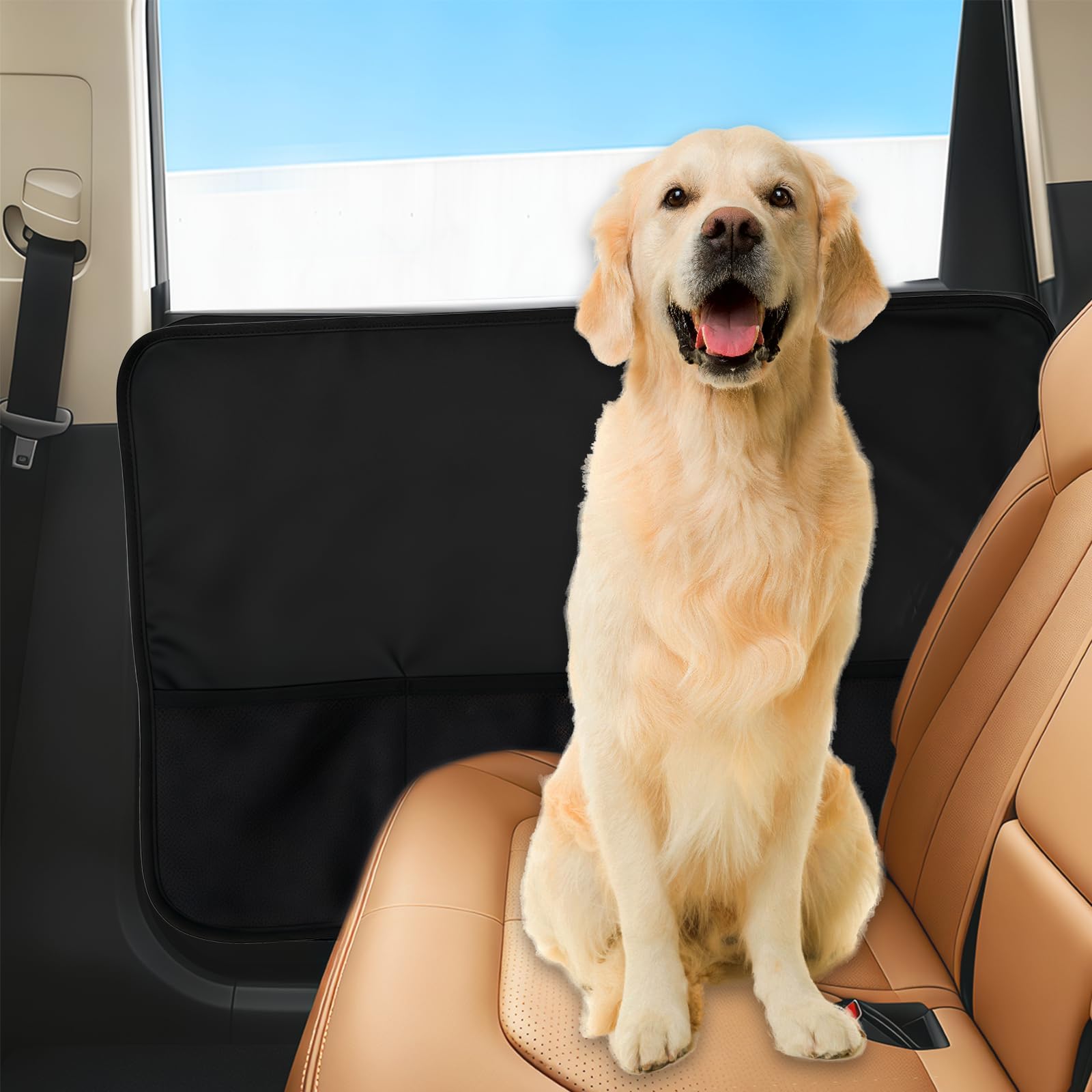 WENINETIES 1 Pcs Dog Car Door Protector for Mercedes Benz EQB X243 I 2021-2025 -, Heavy Duty Anti Scratch Pet Side Door Guard Protection Covers Vehicle Interior Mat Liners