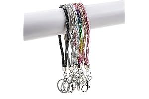 Fashion Glitter Keychain Wristlet Lanyard For Women Nurse Teacher