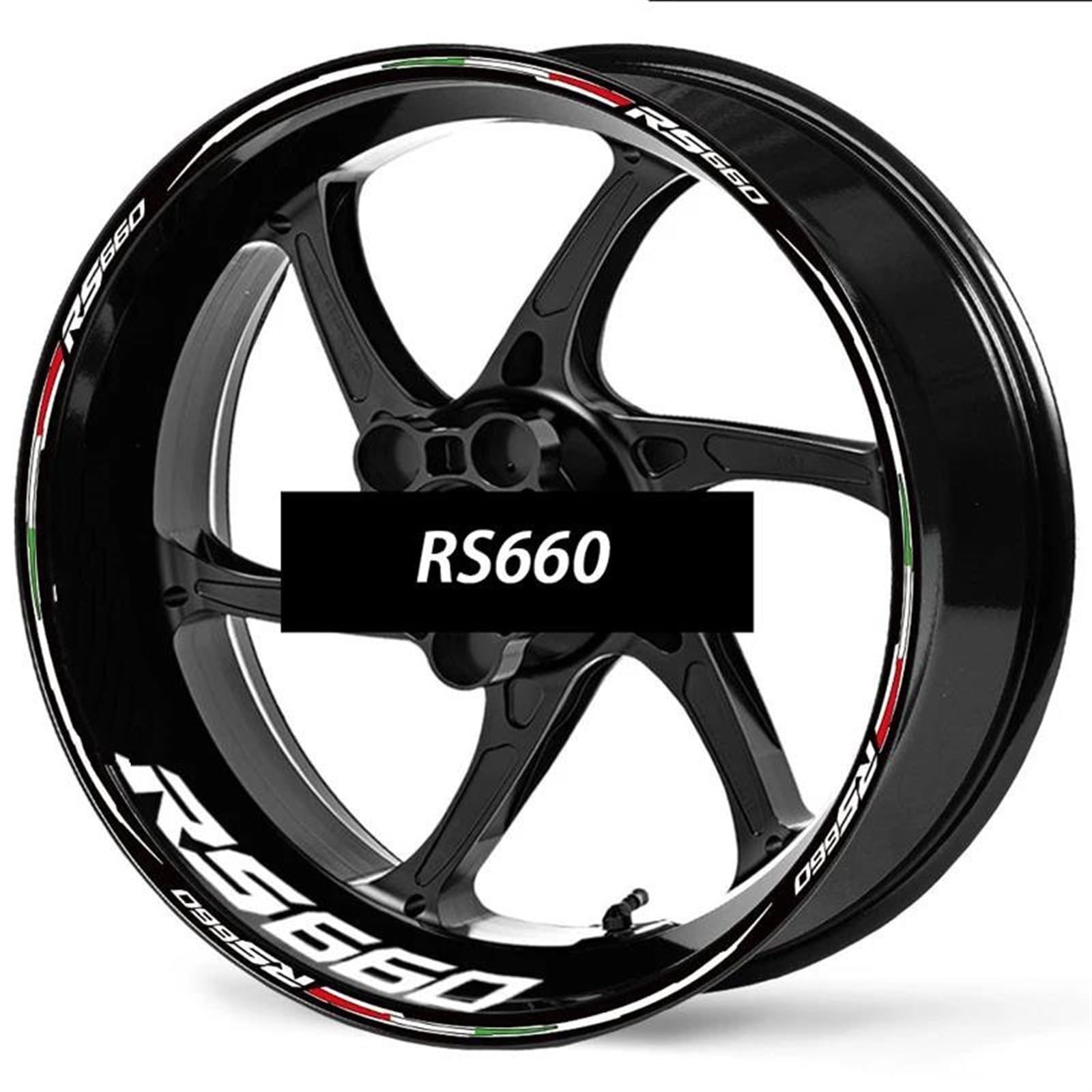 1 Set of Motorcycle Accessories Wheel Stickers Stripes Reflective Rim for Aprilia RS 660 RS660 RS-660 Decorative(Color6)