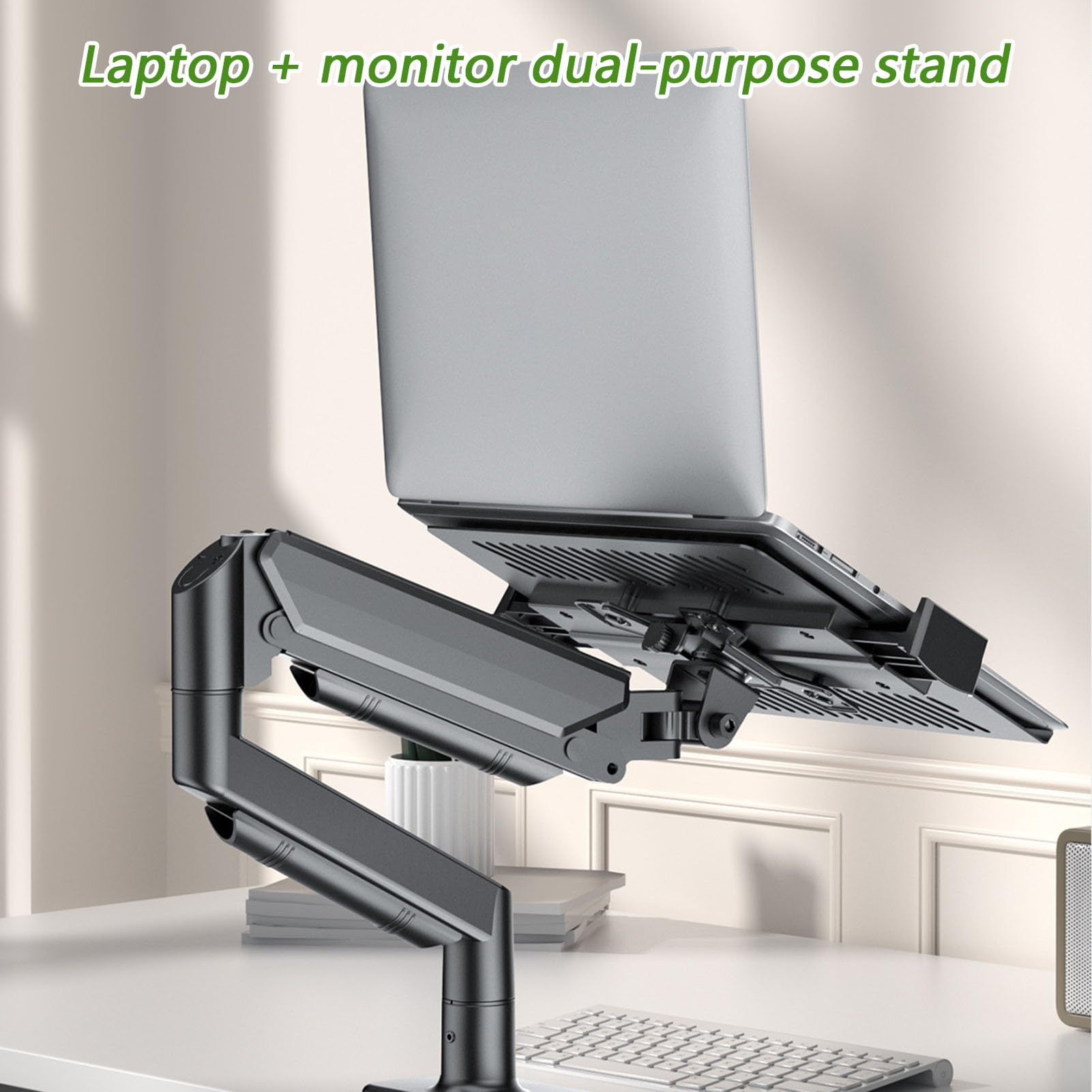 Supporto Regolabile per Laptop da Scrivania Sostegno Verticale Telescopico | Scrivania per Monitor Ideale per Cinema Lettura Ufficio Casa Studio e Riunioni