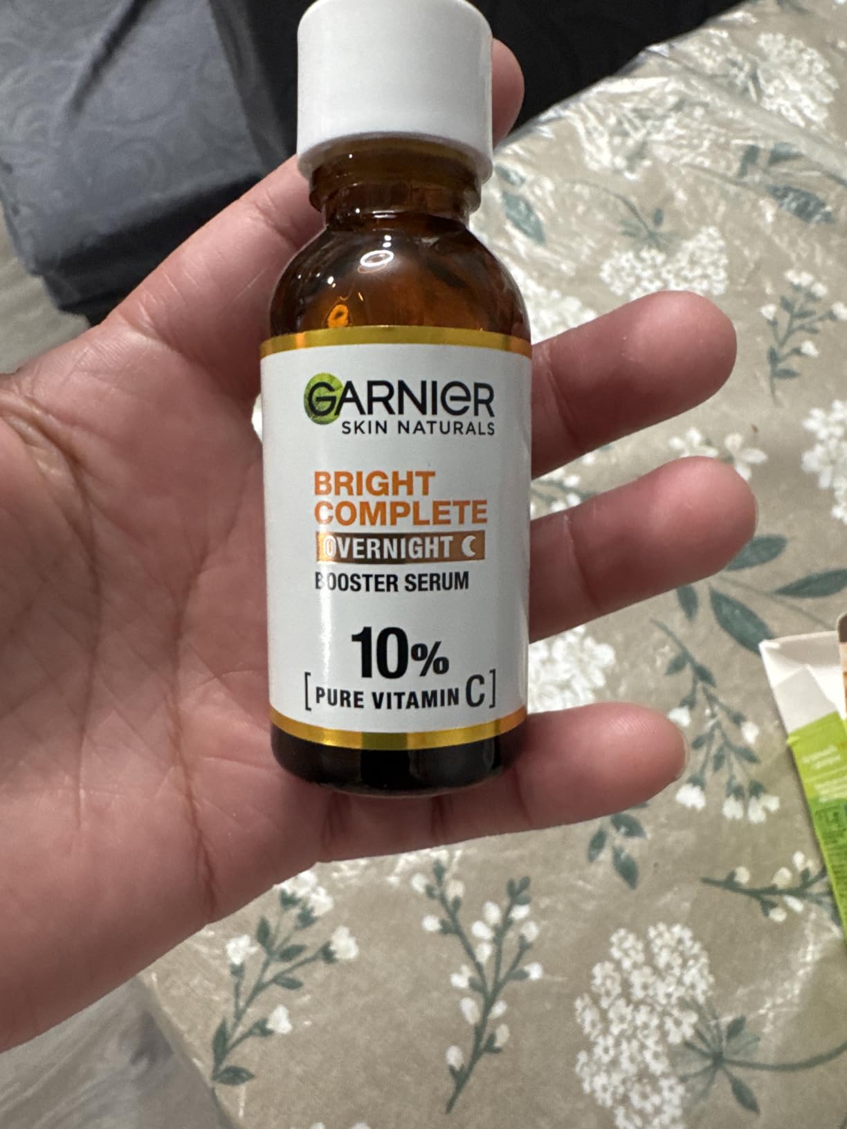 Garnier Targeted Anti Dark Spot Night Serum for Face, with 10% Pure Vitamin C & Hyaluronic Acid, Anti Pigmentation & Dullness, For All Skin Types, Approved by Cruelty Free International, Vegan, 30 ml
