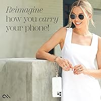 Vista 3 de Case-Mate Colgante para teléfono - Correa antirrobo desmontable - Correa de muñeca para iPhone manos libres para mujeres - Cadena de teléfono
