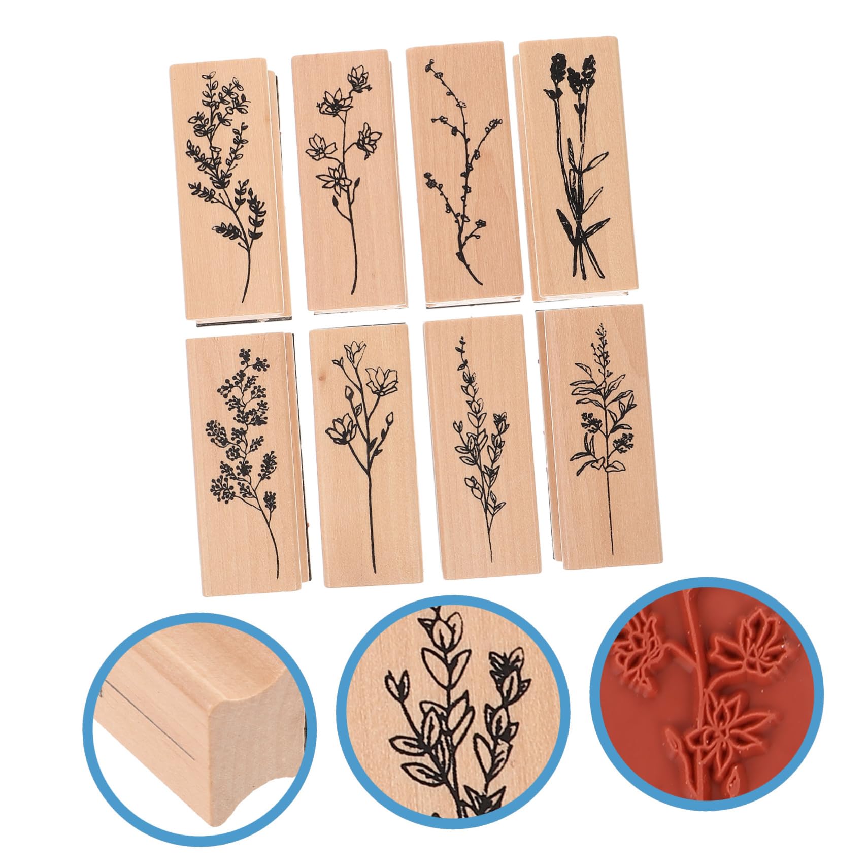 Gadpiparty 5 Sätze Kinderstempel Planerstempel Zahl Deko Namensstempel Tagebuchstempel Blockstempel Lehrbuchstaben Zum Bausatz Basteln Einfärben Drucken Buch Tagebuch Stempel 8 Stück * 5