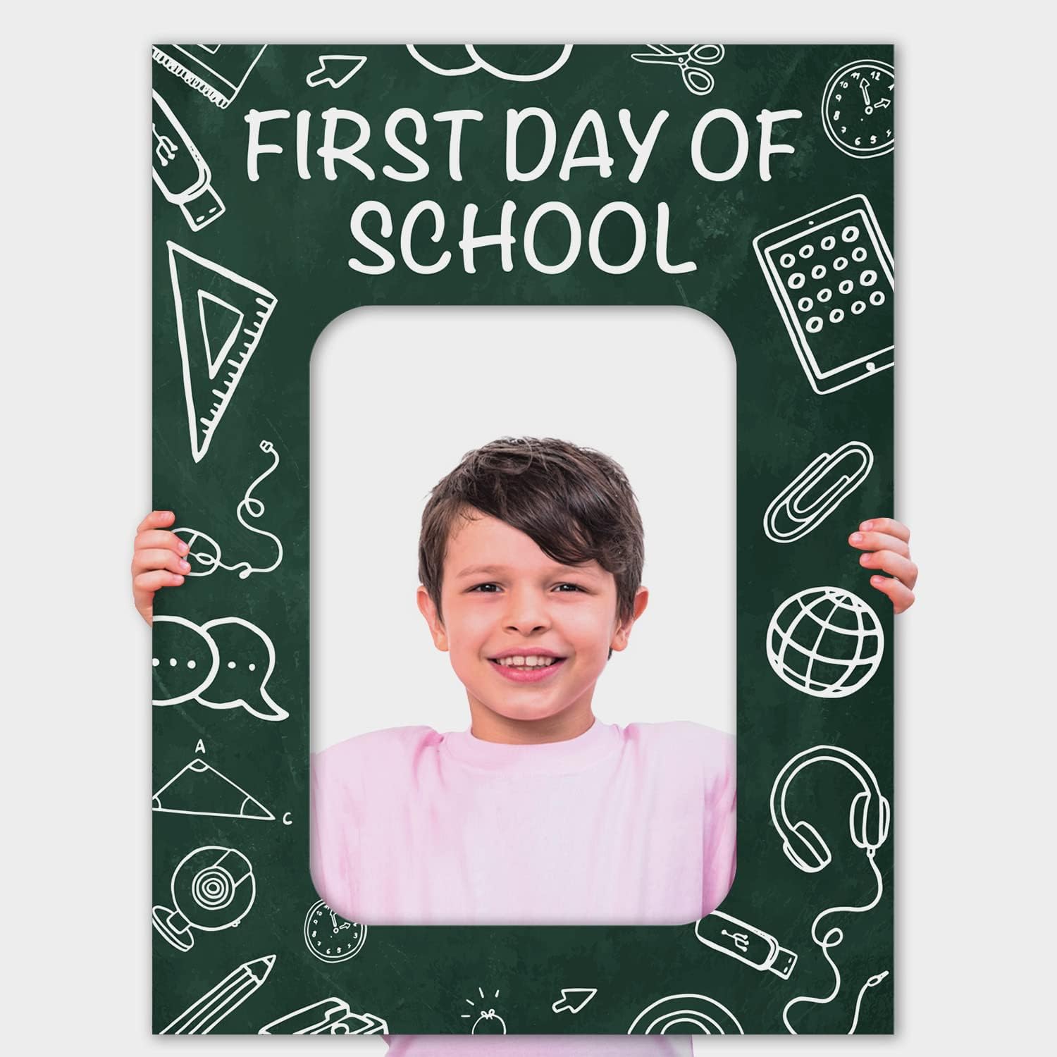 Soul Décor Back to School Photo Prop Board, Picture Frame First Day of School, Fun and Creative First Day of School Picture Idea, Cut Out Board Sign, Coro Plastic, Made in The USA