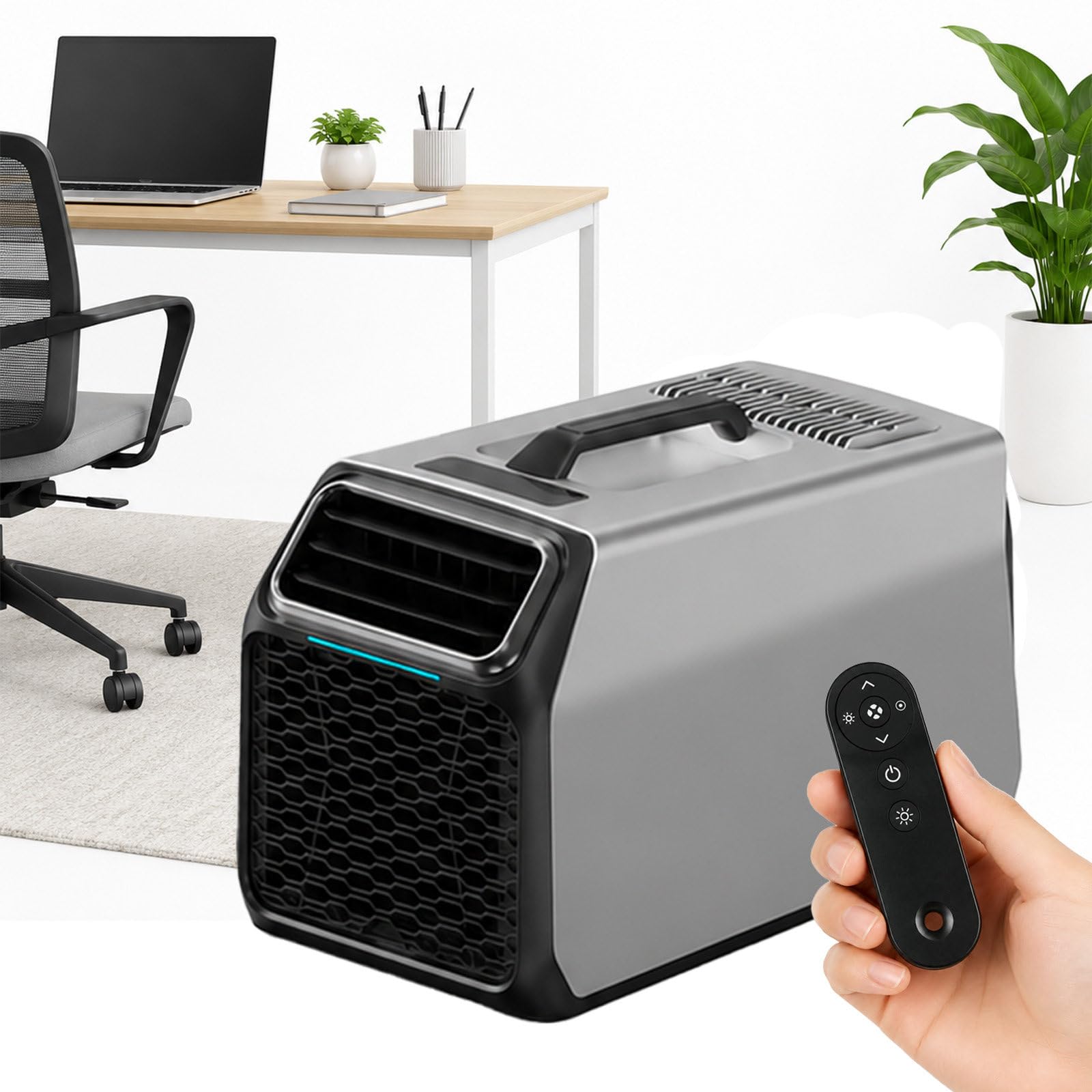 Camping Portable Air Conditioner | Mini AC Unit with 3 BTU Capacity Options & 2-in-1 Cooling Dehumidifying Function | Portable Air Conditioner for Campervans & Small Compact Spaces 1400w/5-8m²