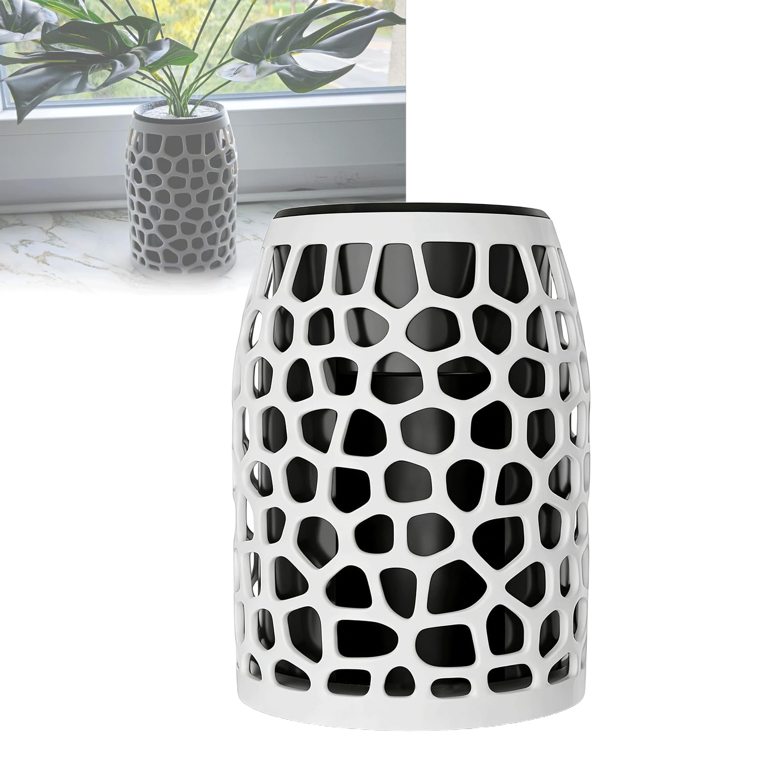 Camera Disguise Vaso per telecamera Ring per interni (2a generazione) – Decorazione per piante con telecamera nascosta e canale cavo integrato, nascondiglio decorativo per la sorveglianza