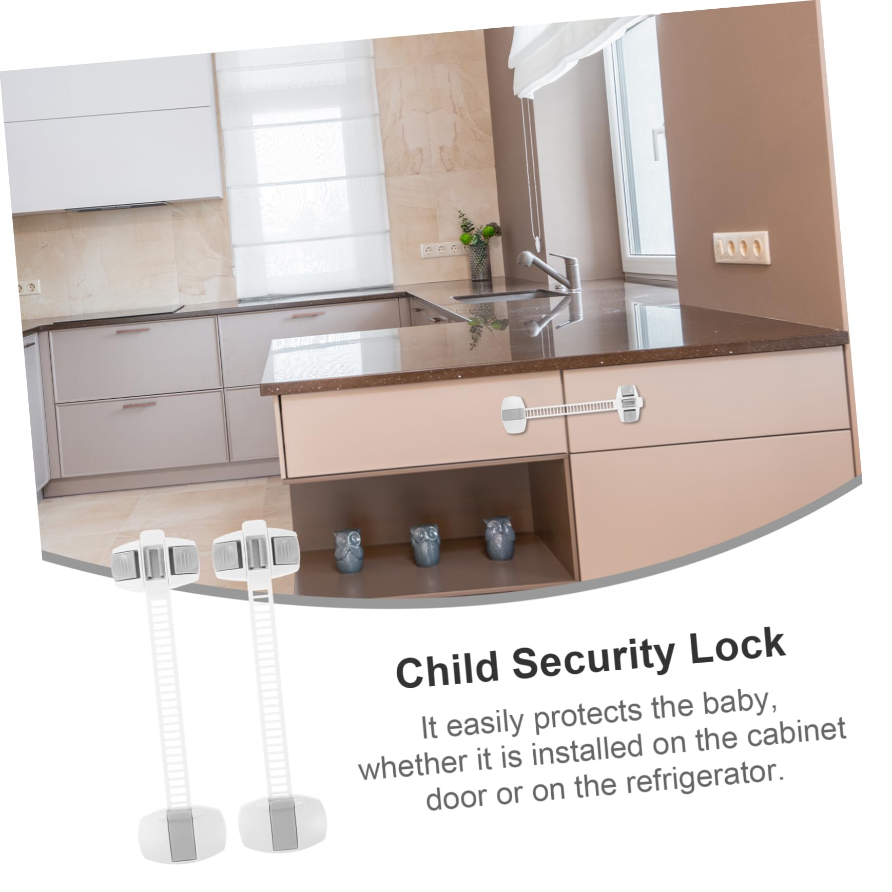 POPETPOP 10pieza Cerradura De Seguridad Para Armario Protector Multifunción Antipellizcos Para Bebés Para Puertas De Cocina y Dormitorio Material Seguro