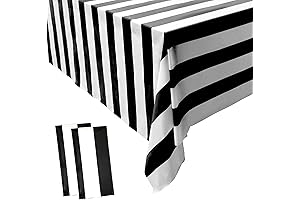 Black and White Stripe Tablecloths: An Elegant and Versatile Addition to Your Decor