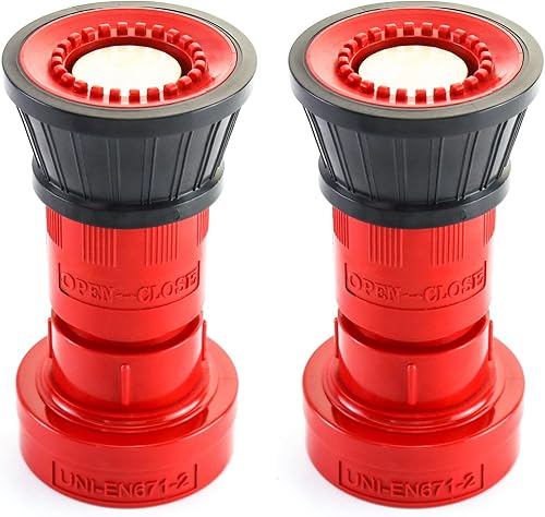 Miniatura 6 de QWORK Boquilla de Manguera de Fuego, Boquilla de Niebla de Flujo Constante de 2" de Termoplástico de Alta Resistencia NPSHNPT, Equipo contra