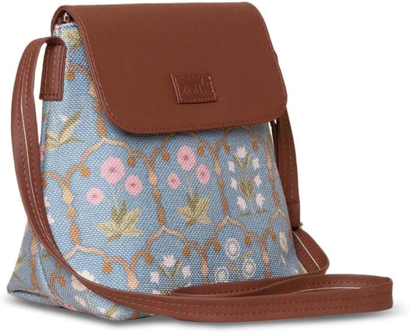 ZOUK Flap Sling Bag | Crossbody Bags for Women | Women's Handbags | Stylish | Vegan Leather Evening Bag | Travel & Office Use | Purse and Wallet