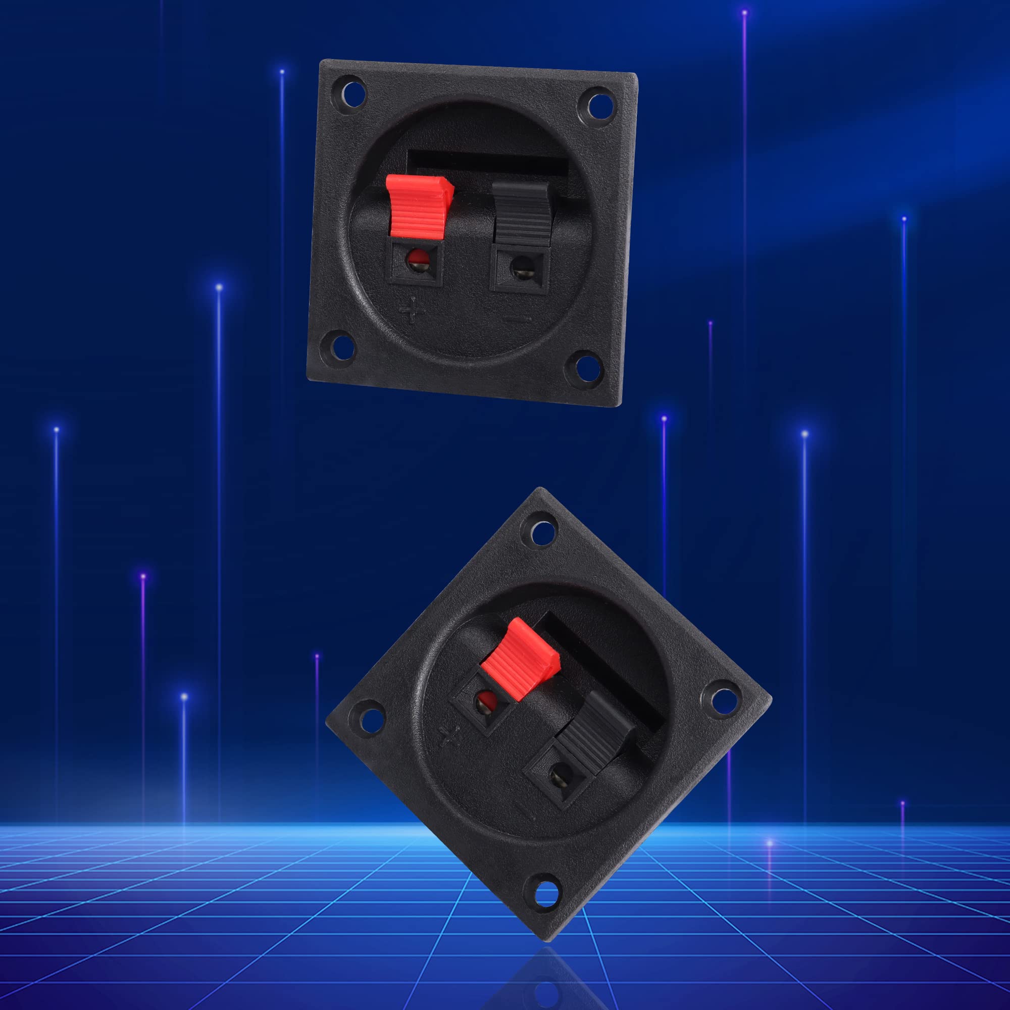 Morsettiere Altoparlante 2 Vie PNGKNYOCN - Connettori A Molla Con Clip Quadrata (2 Pezzi) - Foto 7