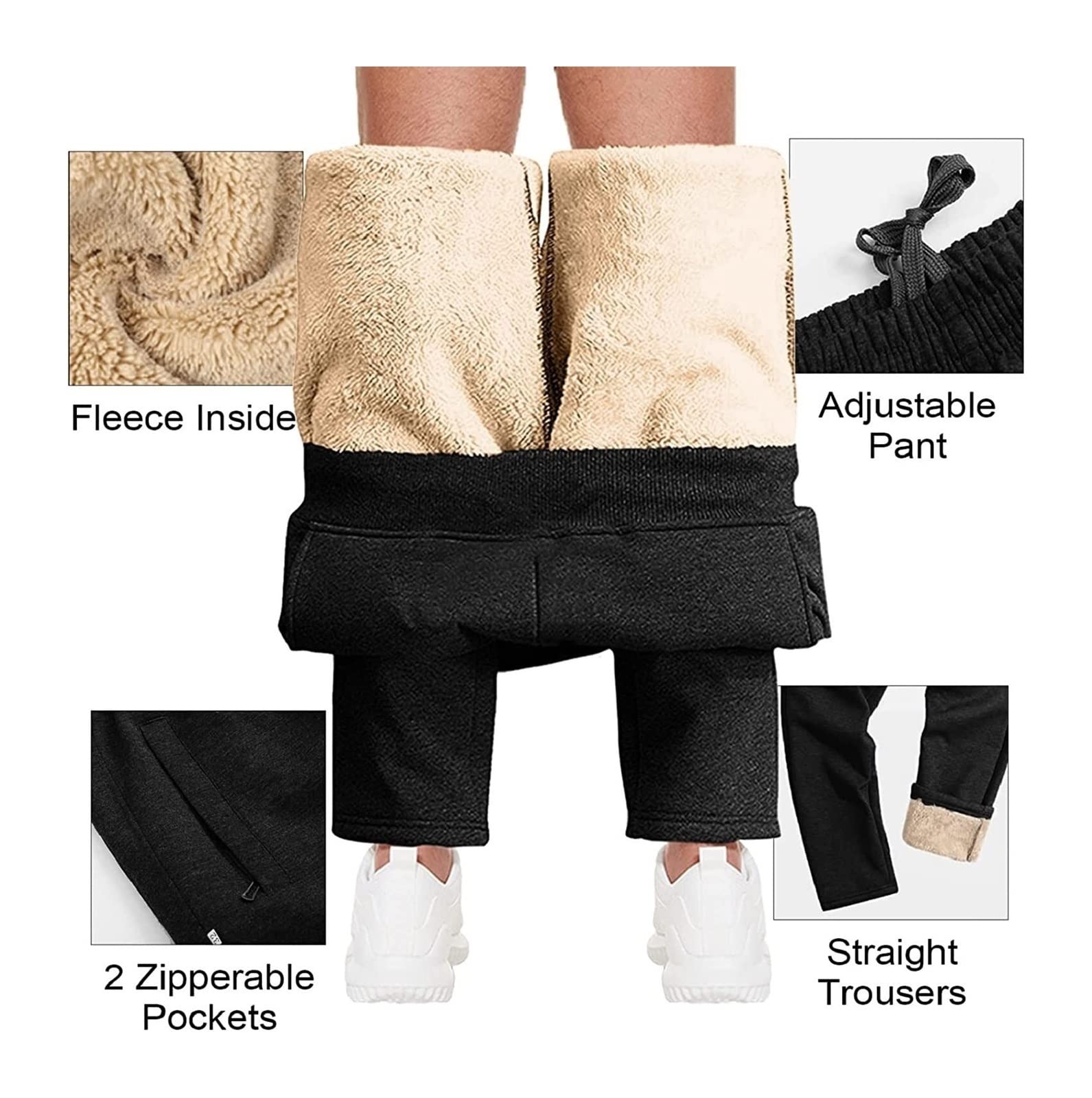 WEITING Pantalones De Chándal For Correr For Hombre, Pantalones De Entrenamiento For Gimnasio, Pantalones De Chándal con Cordón Cónico, Pantalones Largos Suaves, Cómodos Pantalones chándal