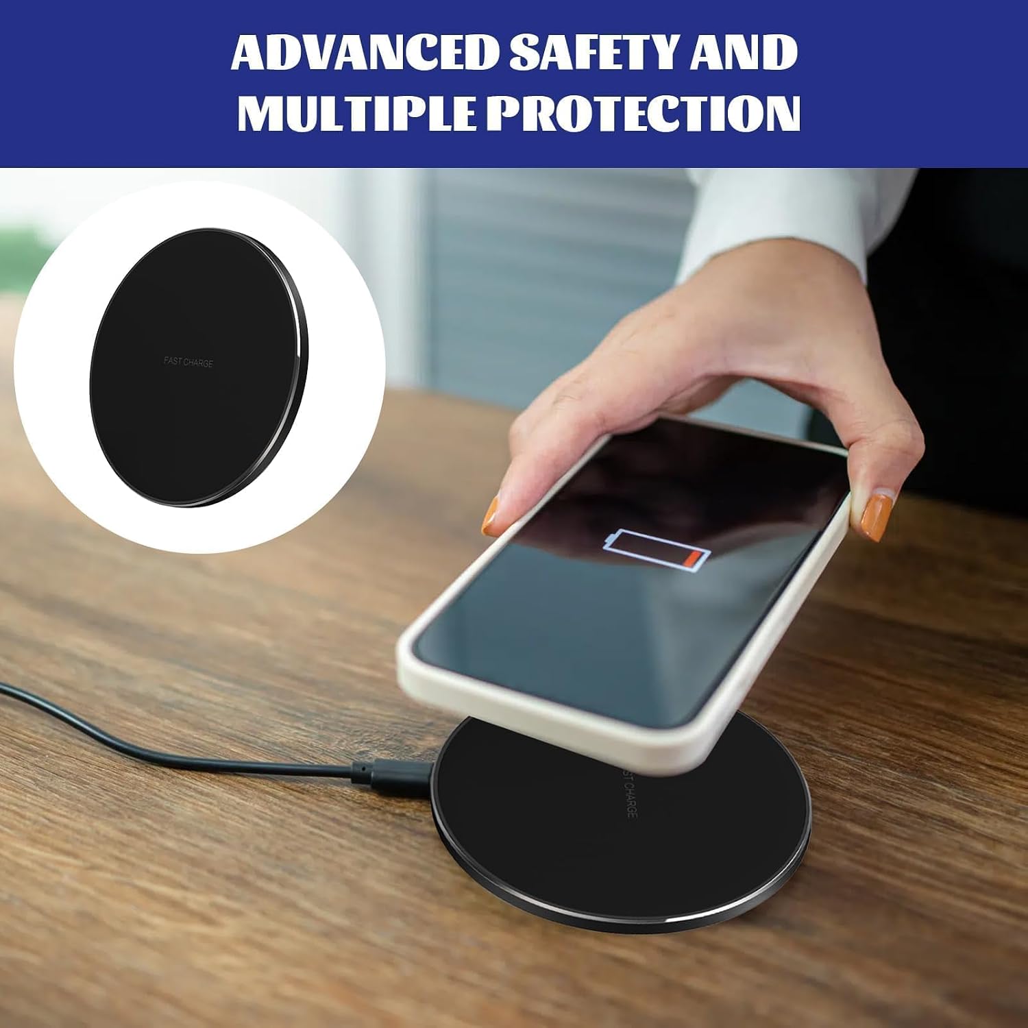 chargeur induction sans fil – vue détaillée