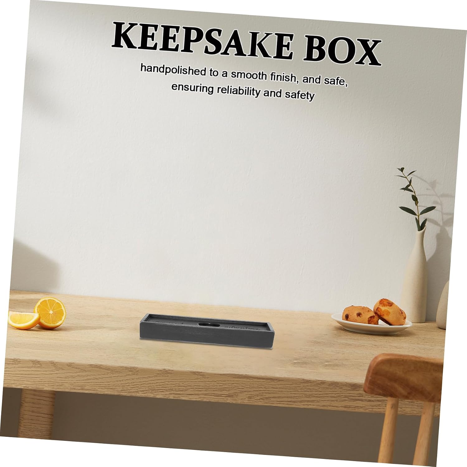 ABOOFAN Unique Wooden Pregnancy Test Box Baby Reveal Set for Mom Baby Shower Present