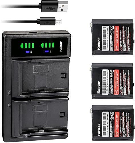 Miniatura 9 de Kastar Cargador de batería USB LTD2 compatible con Motorola KEM-ML36100, 1532, 56315, PMNN4551A, ULFRS4002A, ULFRS-4002A, TalkAbout EM1000A,