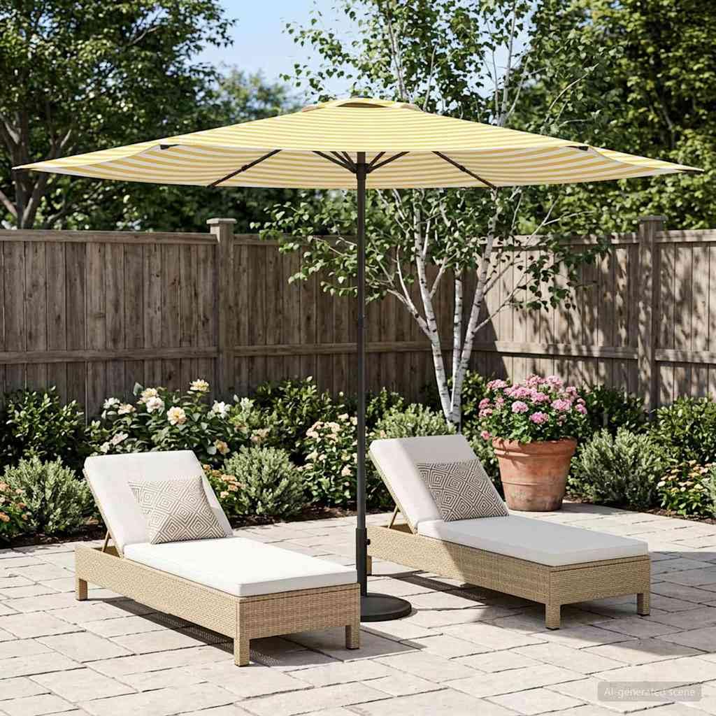 Parasol de Jardin 300 x 300 cm pour Créer un Coin d'Ombre Frais sur le Patio