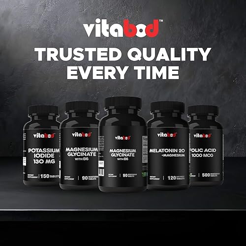 Miniatura 7 de Glicinato de magnesio 10000 mg por porción que proporciona 300 mg de magnesio elemental - 90 tabletas vegetarianas - Forma quelatada - Apoya