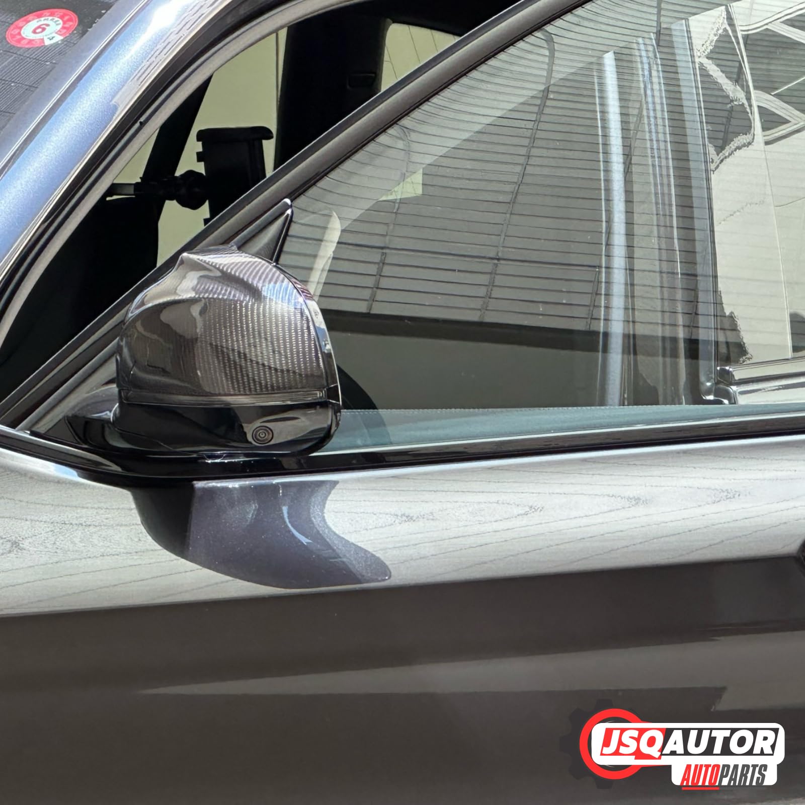 Akcesoria samochodowe zewnętrzne sportowe nakładki na lusterka pasują do BMW X5 E70 X6 E71 E72 części tuningowe akcesoria samochodowe - wygląd folii węglowej czarny, wygląd M