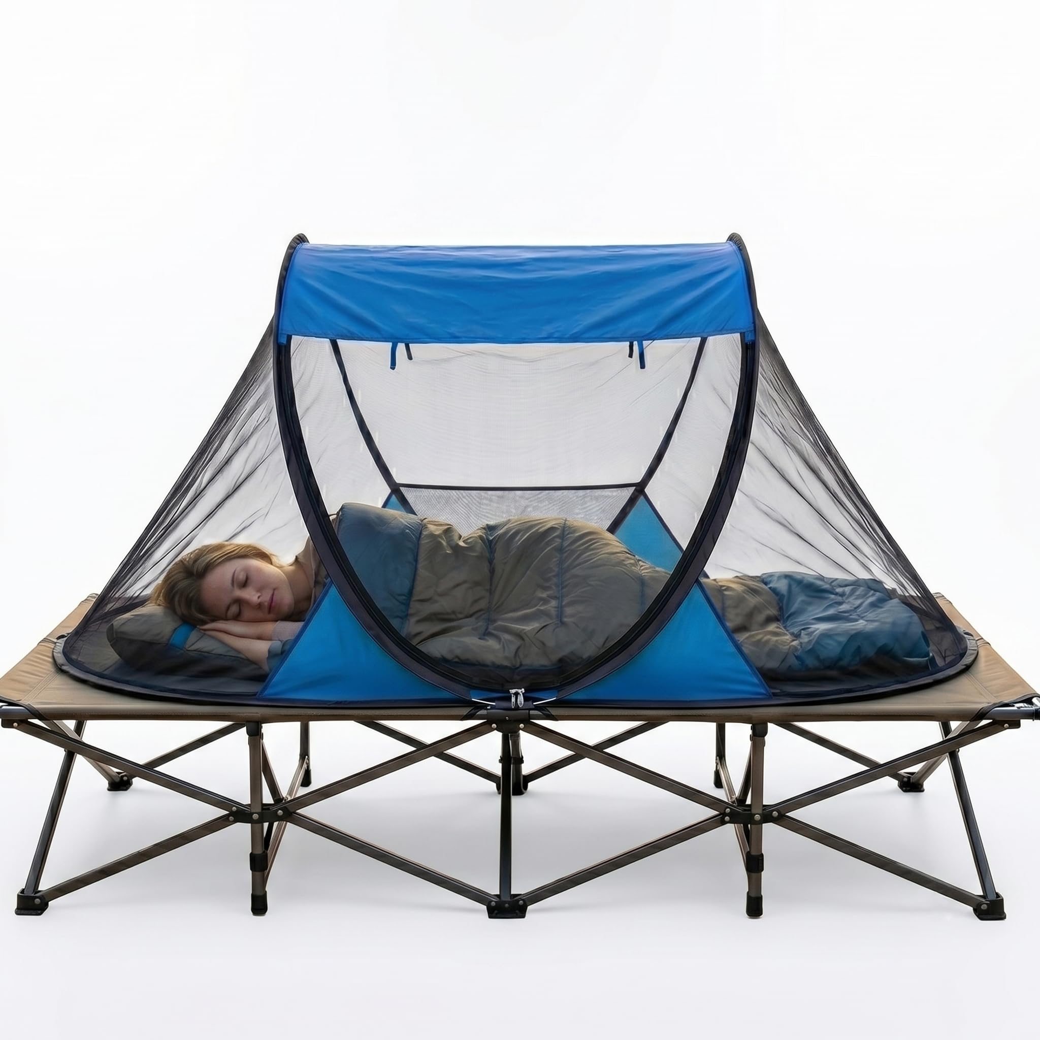 Tenda Pop-Up Zanzariera da Campeggio, 1 Persona - Istantanea, 3 Pieghe | Zanzariera Leggera, Pavimento Impermeabile, Riparo Antizanzare, Viaggio