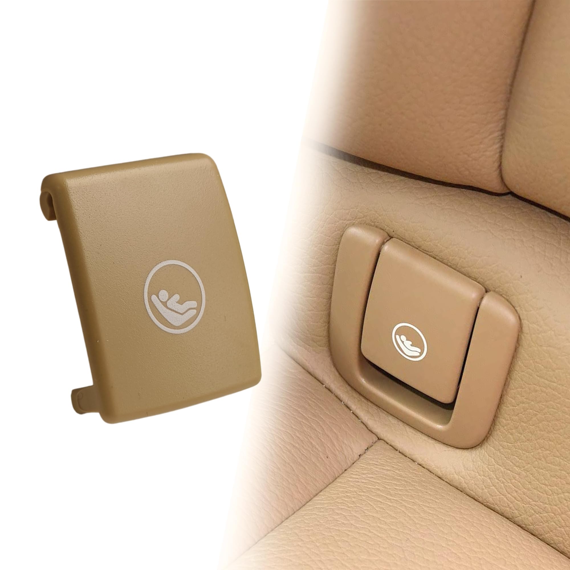 Y-QIPED Child Seat Anchor ISOFIX Cover Replacement for Volvo XC40 XC60 V60 S90 V90 S60 Rear Row Safety Belt Hook Buckle Cover 31685072 31685074 1pc (