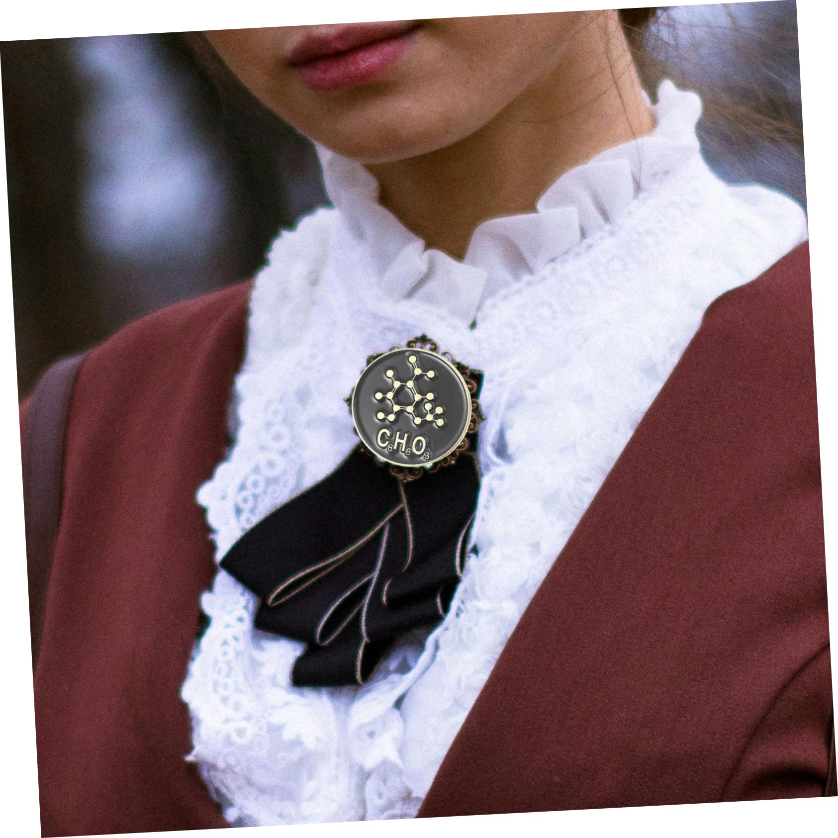 Holibanna Perno Estetico Per Giacche Pin Di Risvolto Spille E Spille Da Donna Pin Per I Vestiti Spilla Simbolo Della Scienza Spille Smaltate Creative Perni Lega Black