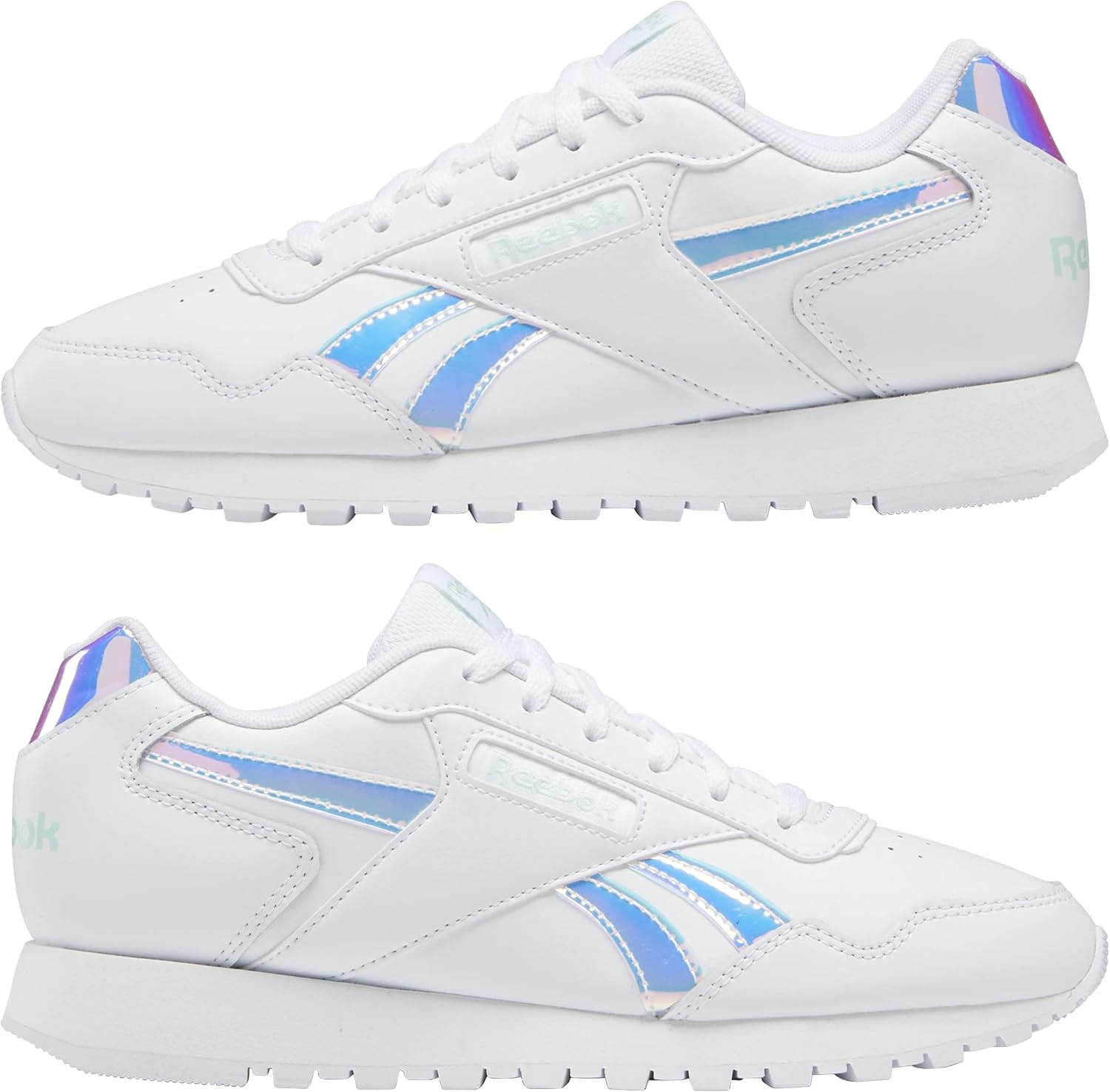Reebok Women's Glide Sneaker, White/Mist, 5 Women