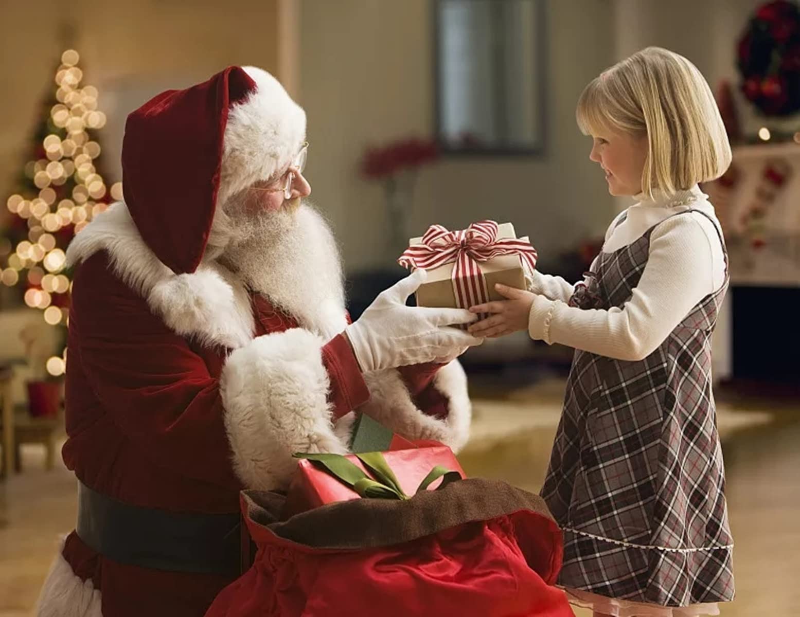 Disfraz de Papá Noel para Hombre y Mujer, Conjunto de Traje de Papá Noel de 5 Piezas, Trajes de Papá Noel de Navidad para Adultos, Hombres y Mujeres, Traje de Navidad de Lujo, Traje Completo M