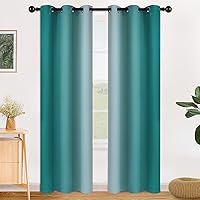 Vista 153 de SimpleHome Ombre Room Darkening Curtains 96 inches Length for Bedroom,Grommet Gradient Light Blocking Beige Gradient Window Curtains for Living