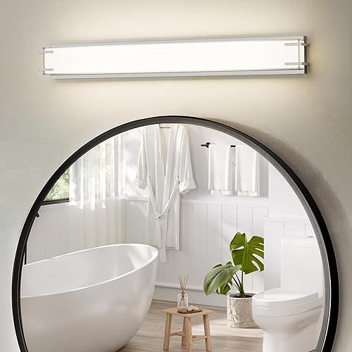 Miniatura 9 de Aplique de pared LED, lámpara de pared con acabado de níquel cepillado y pantalla blanca lechosa, apliques LED de iluminación de pared de 4000K luz