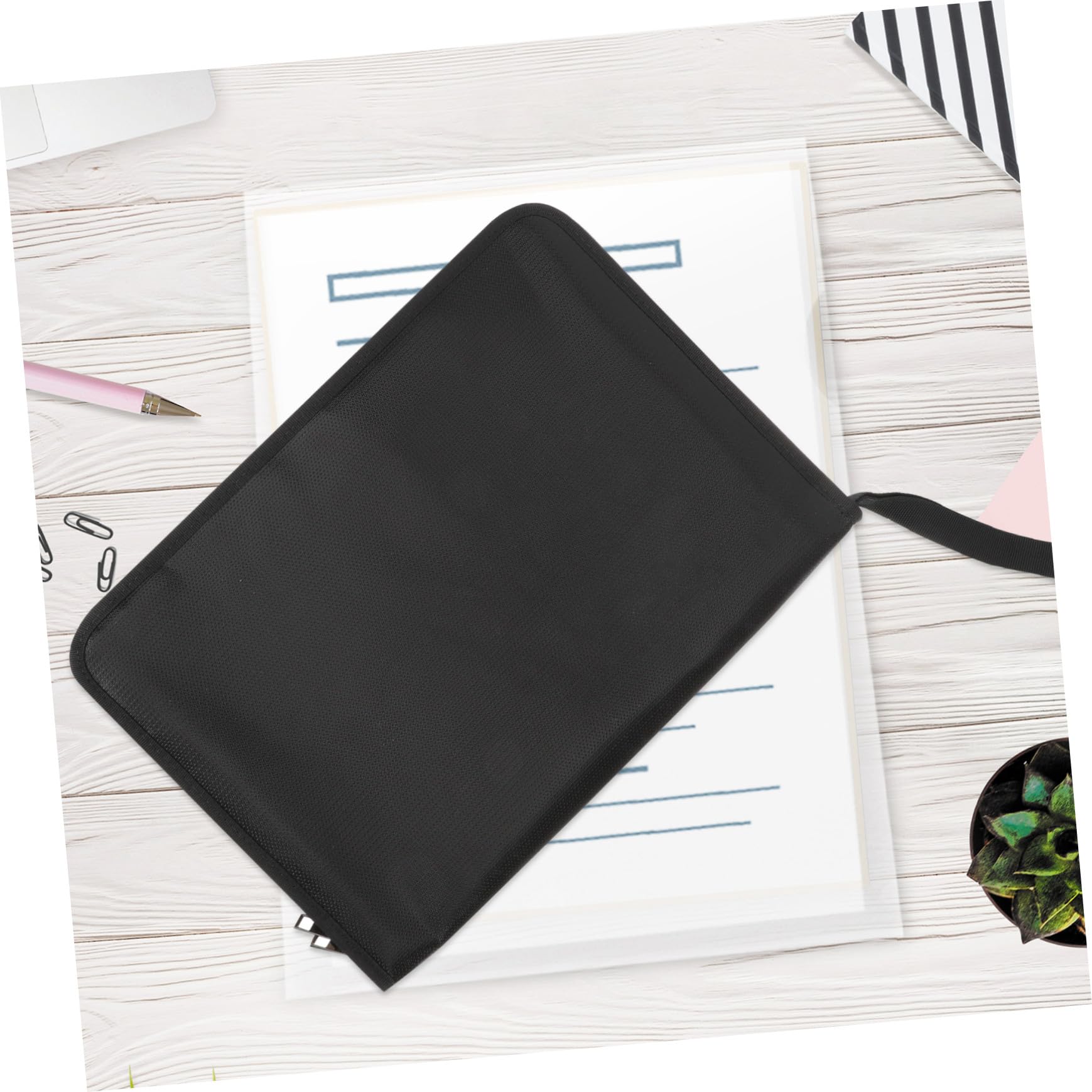 Borsa Portadocumenti e Ignifuga Organizer per Documenti Importanti Classificatore per Lettere Estratti Conto e Foto Realizzato in Composito e Materiale in Pvc