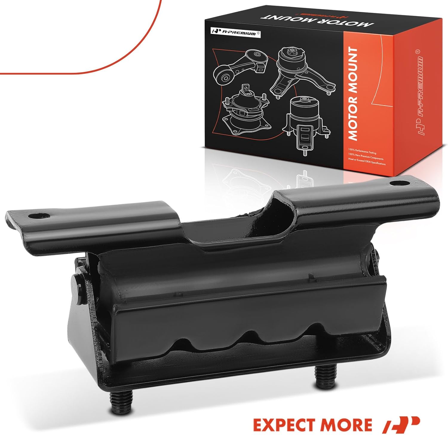 A-Premium Transmission Mount Compatible with Chevrolet Silverado 2500 3500 HD & GMC Sierra 2500 3500 HD, 2017 2018 2019, 6.6L, Automatic Transmission, RWD