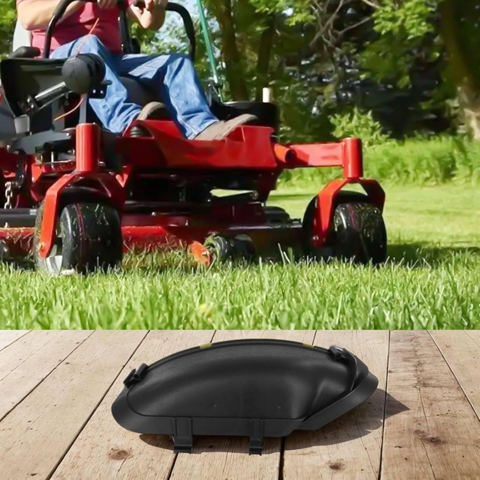 Copertura Scarico Tosaerba Coperchio Parafango Carter Protezione Alloggiamento Sagomato con Montaggio Solido Finitura Opaca in Plastica Adatta a Riparazioni E Cura Del Giardino