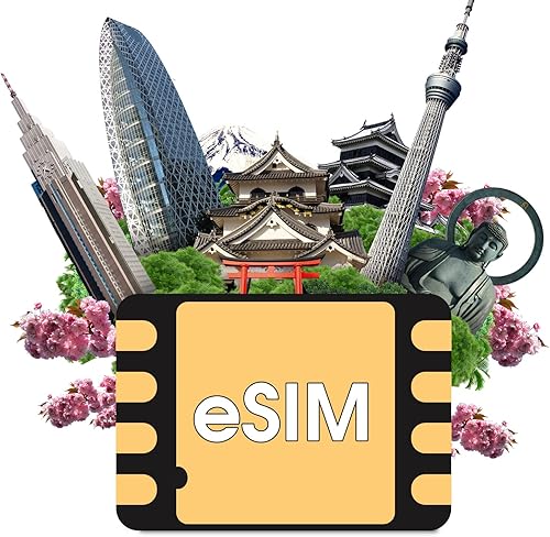 Miniatura 1 de Japón eSIM, 15 GB para 30 días tarjeta SIM de viaje de Japón, tarjeta SIM de datos japoneses, sin tarjeta física, requiere activación (15 GB durante