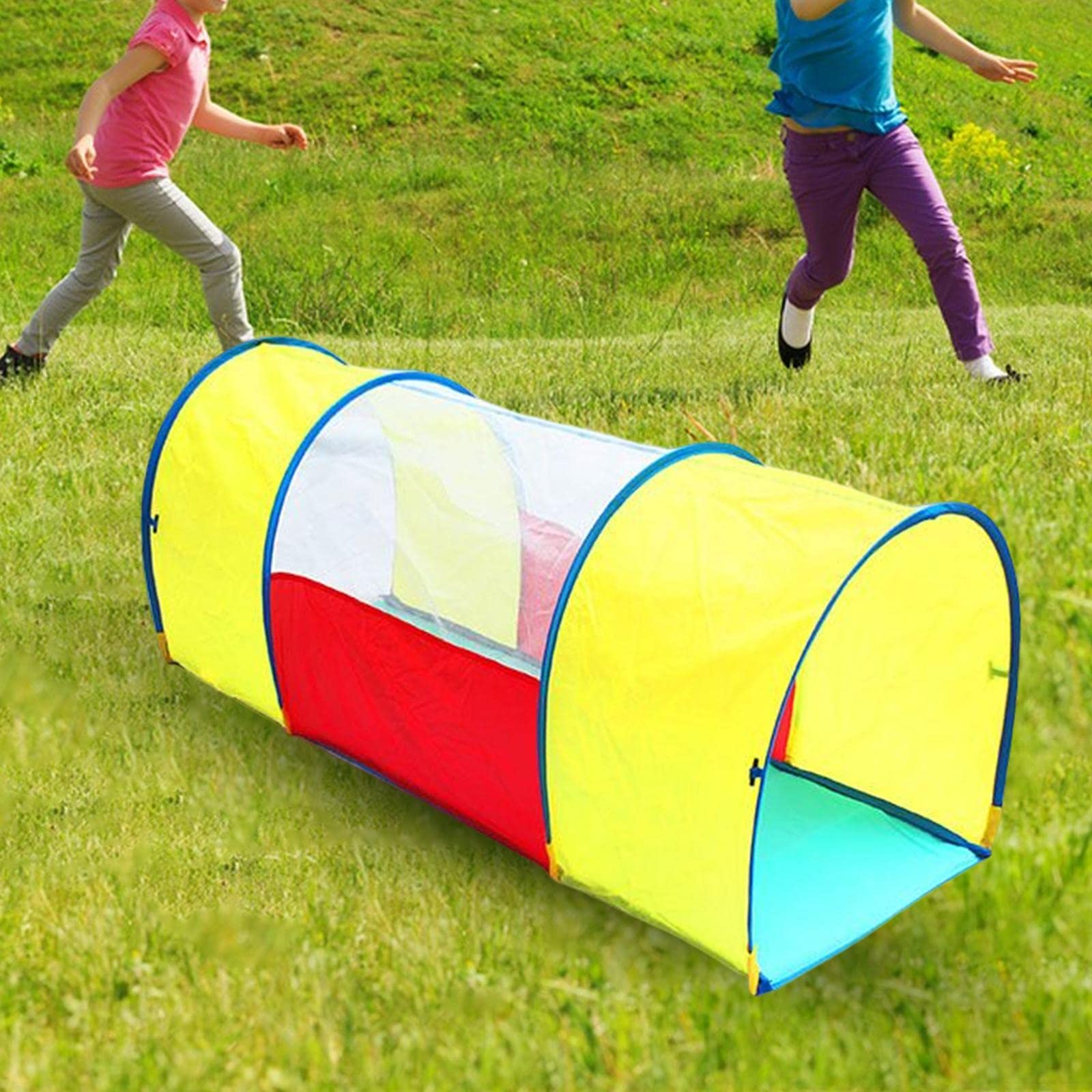 Atmungsaktives Spielzelt, Bunter Krabbeltunnel, Bogentunnel für Kleinkinder