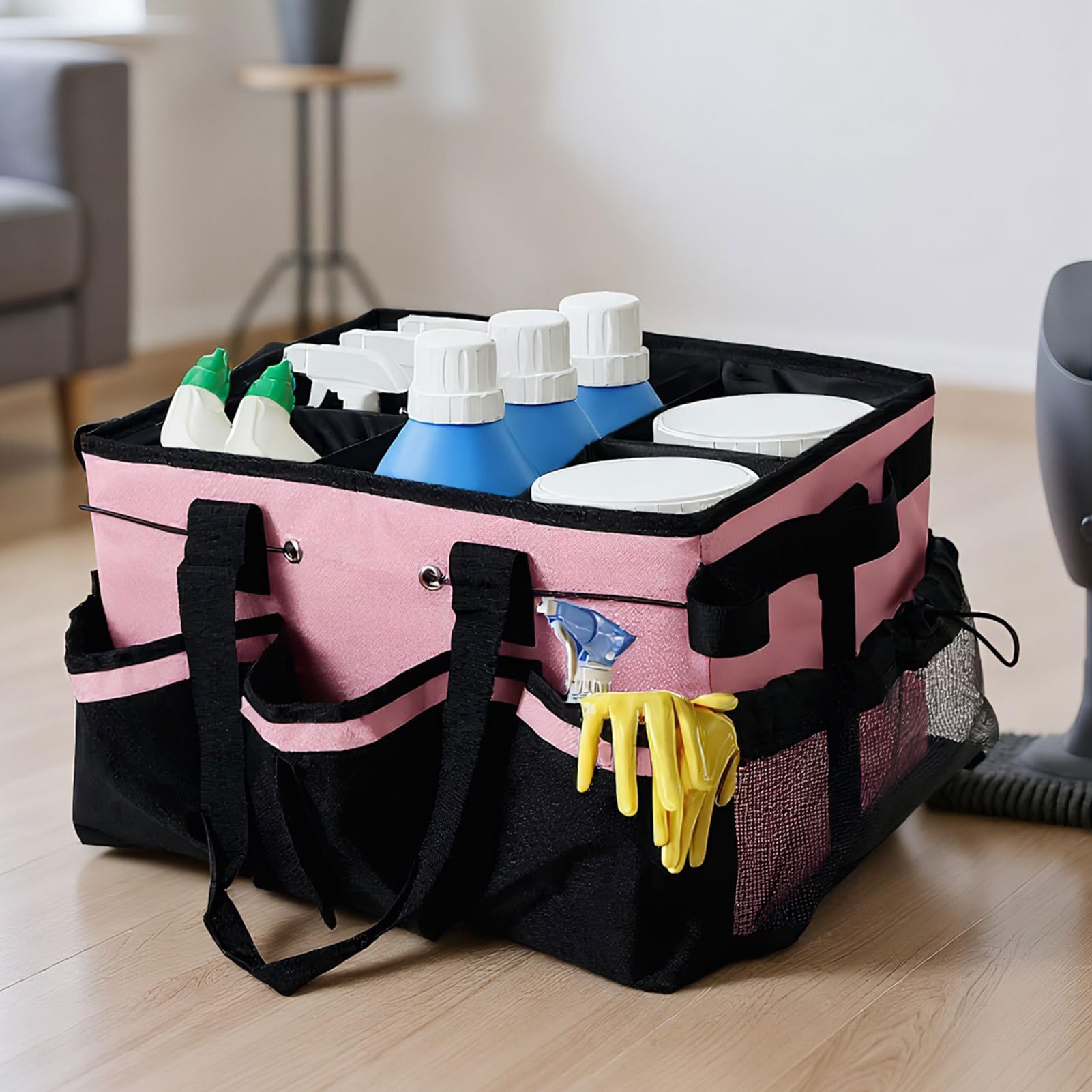 Portaoggetti Per Articoli Di Pulizia Indossabile, Fornitura, Organizer, | Tote Portaoggetti Prodotti Pulizia Ideale per cucina, sala pranzo, doccia, auto, dormitorio, università e b