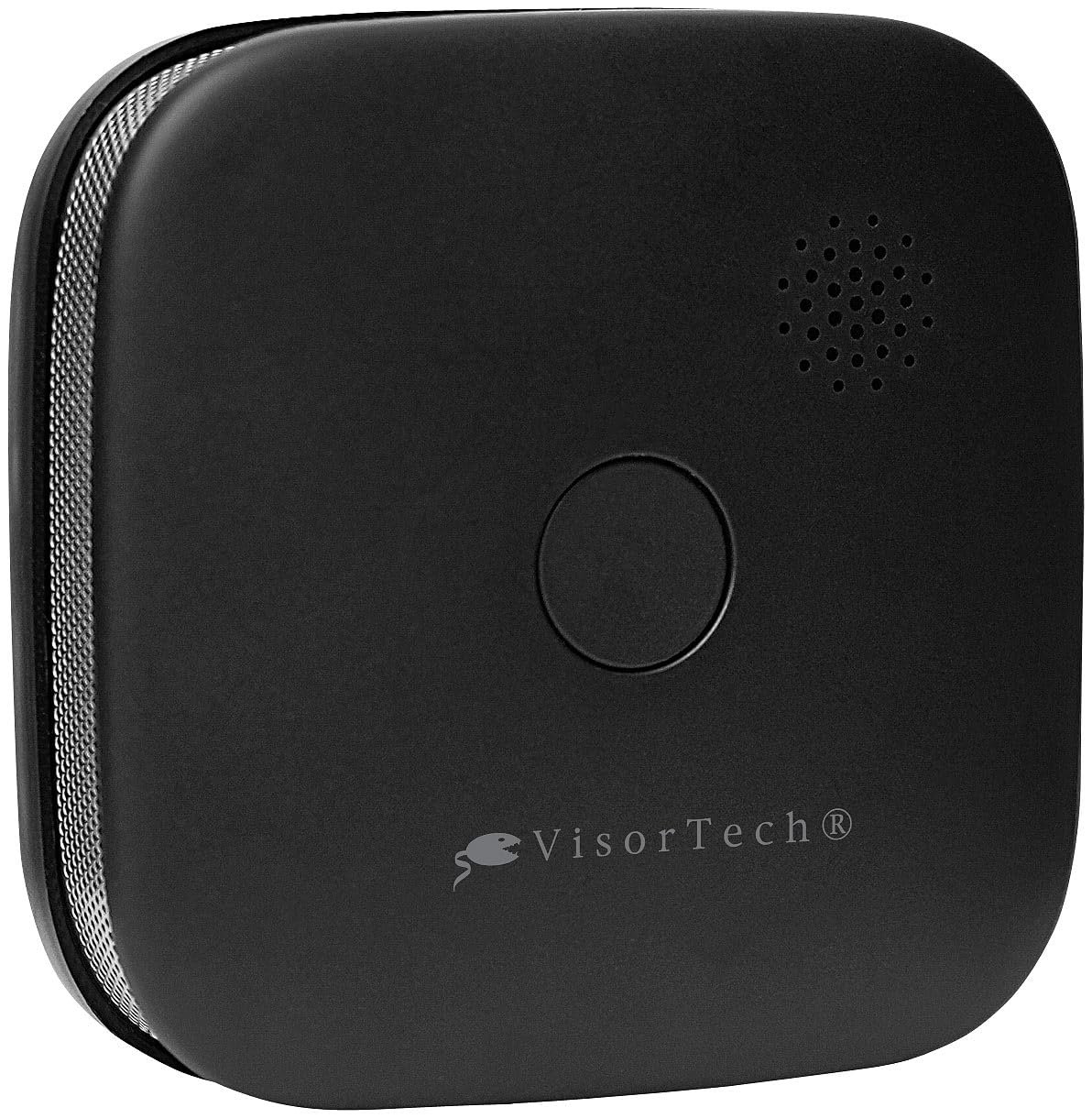 VisorTech Rauchmelder Design: 10er-Set kompakte WLAN-Design-Rauchwarnmelder, weltweite App, schwarz (Rauchmelder-Set Funk, Brand-Alarmsysteme)