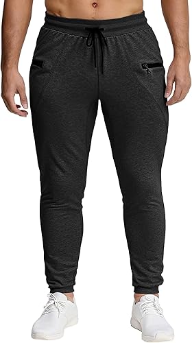 Vista 6 de MAIKANONG Pantalones deportivos ajustados para hombre, pantalones de entrenamiento para gimnasio, correr, atletismo, casual