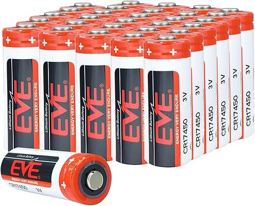 Vista 10 de (10 unidades EVE CR17450 batería de litio 2400mAh 3V reemplazo PLC batería de control industrial